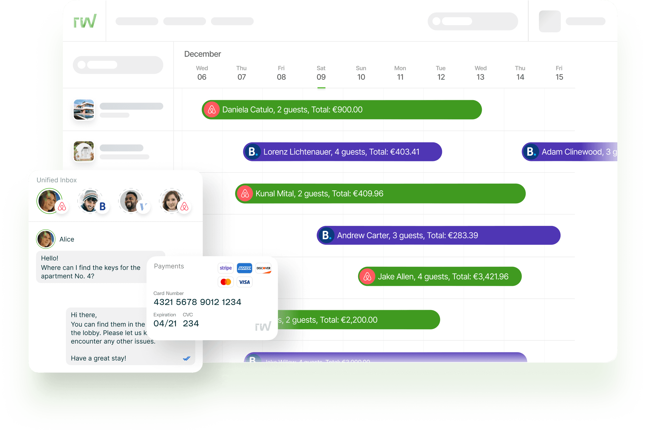 RentalWise Central Calendar RentalWise Central Calendar